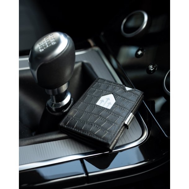 EXENTRI Wallet Caiman Svart