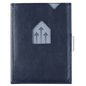 Card & Coin/AirTag Leather Wallet, Dark Blue